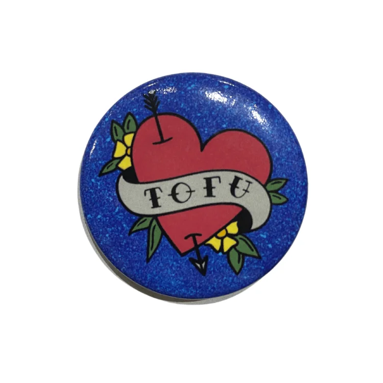 ---CLEARANCE - Plant Active 'Tofu' Button - Blue