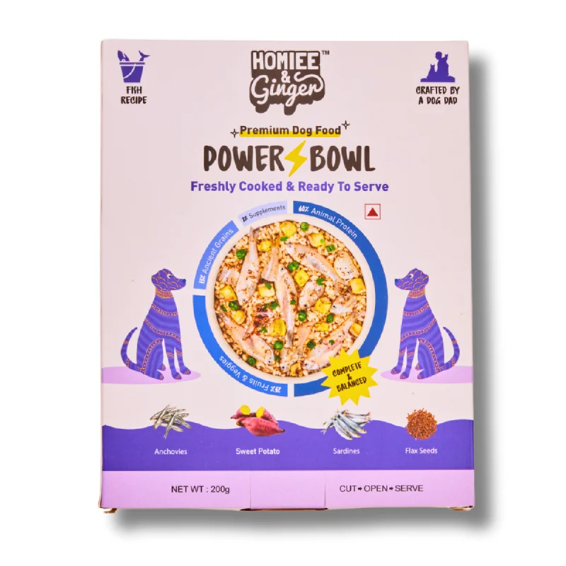 Pet ProductsHomiee & Ginger Power Bowl Fish Fiesta Fresh Food for Dogs