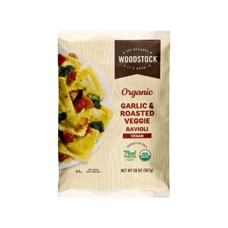 - Foldable and portable cat bagWoodstock Organic Garlic & Roasted Veggie Ravioli - 567g