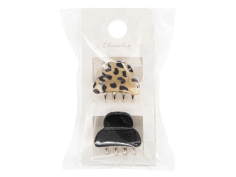 - Cat hair ball removal and hair removal creamMini claw clip set Glossy Leopard