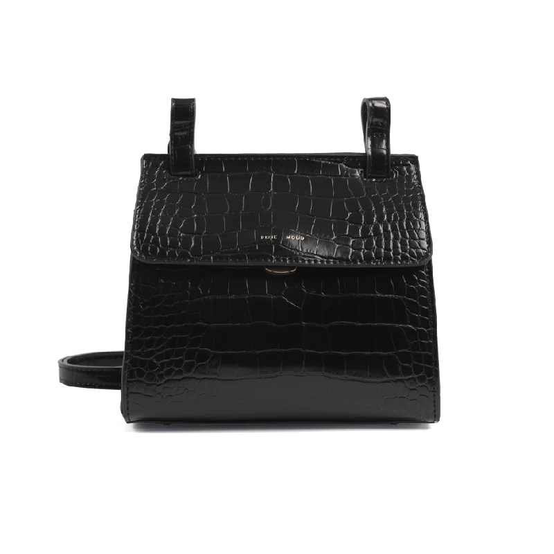 - Smart cat litter box with automatic cleaningCLEARANCE - Pixie Mood Christy Crossbody - Black Mock Croc