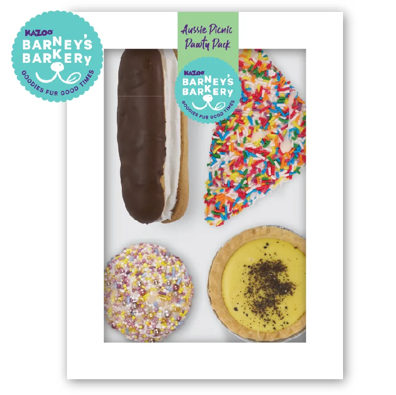 - Dog disposable foam shower gelDog Treats Aussie Picnic Pack