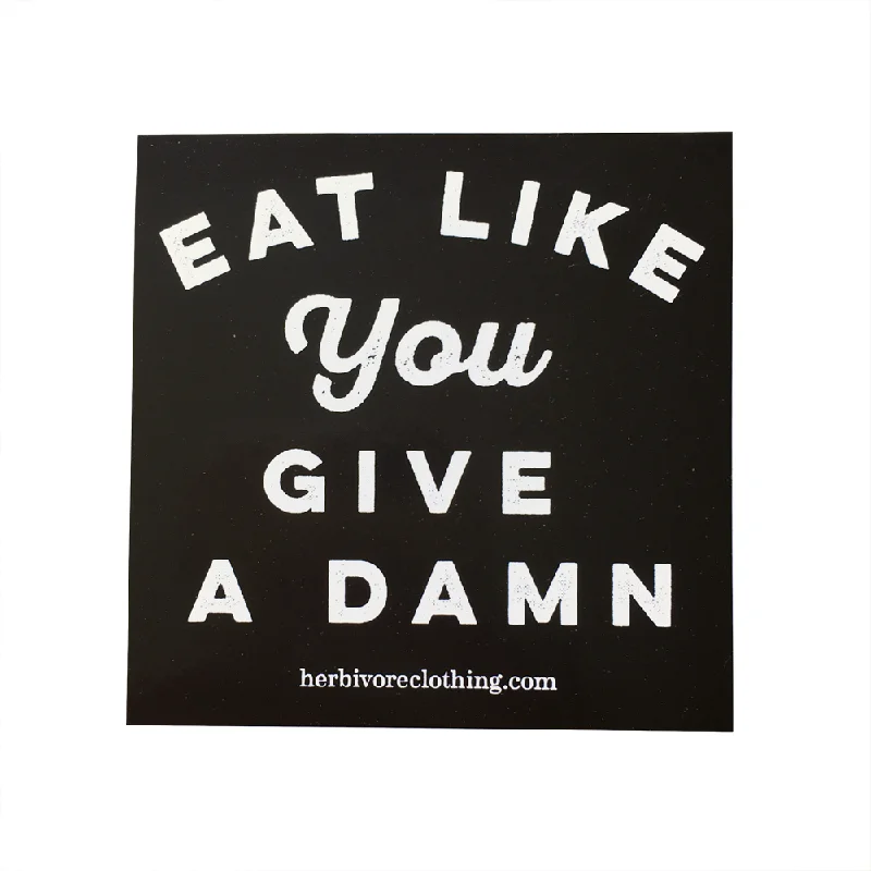 - Pregnant cat delivery room warming boxCLEARANCE - Herbivore Clothing Co 'Eat Like You Give a Damn' Black Sticker