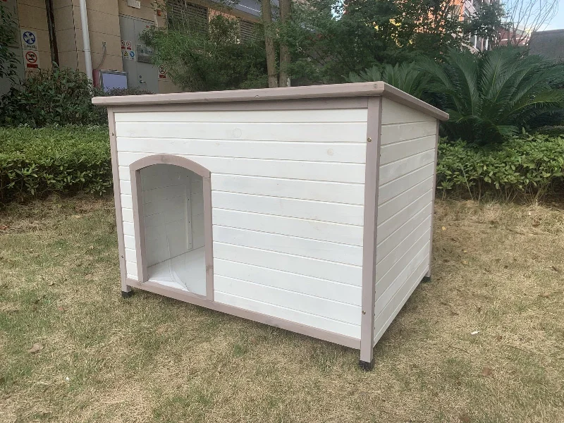 - Rabbit grass rack to prevent waste food boxYES4PETS XXL Timber Pet Dog Kennel House Puppy Wooden Timber Cabin With Stripe White
