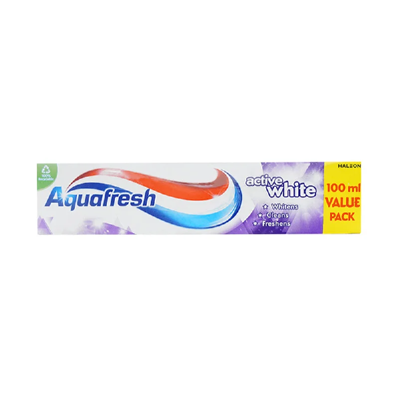 - Teething and chewing toys for puppiesAQUA FRESH TOOTH PASTE ACTIVE WHITE 3IN1 100 ML
