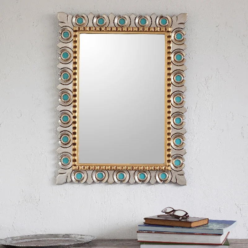 - Solid wood cat climbing frame customizedColonial Fleur de Lis Gilded Wood Wall Mirror from Peru