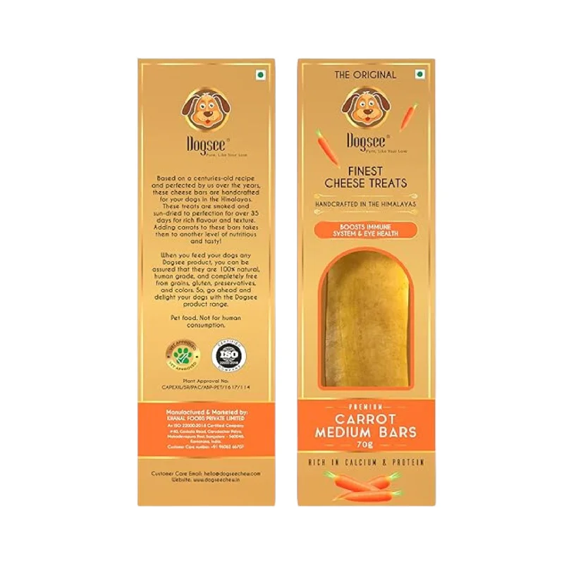 - Dog food nutritional analysisDogsee Singles Carrot Medium Bar
