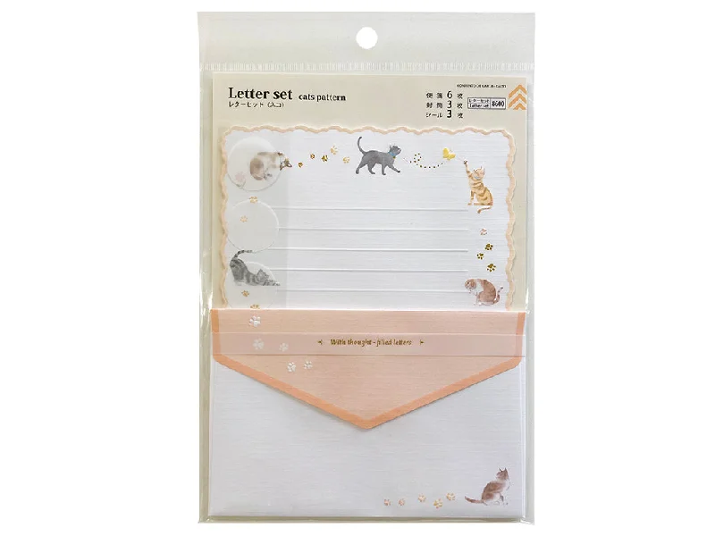 - Postoperative pet anti-licking Elizabethan collarLetter writing set  cats pattern