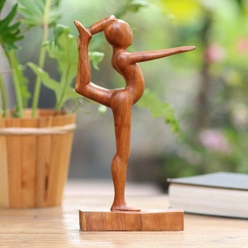 - Solid wood cat climbing frame customizedDandayamana Pose Handmade Dandayamana Pose Yoga Statuette Brown Suar Wood - Solid wood cat climbing frame customizedDandayamana Pose Handmade Dandayamana Pose Yoga Statuette Brown Suar Wood