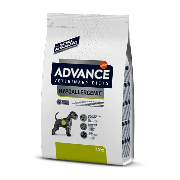 Pet ProductsAdvance Dog Vet Hypoallergenic x 2.5 Kg