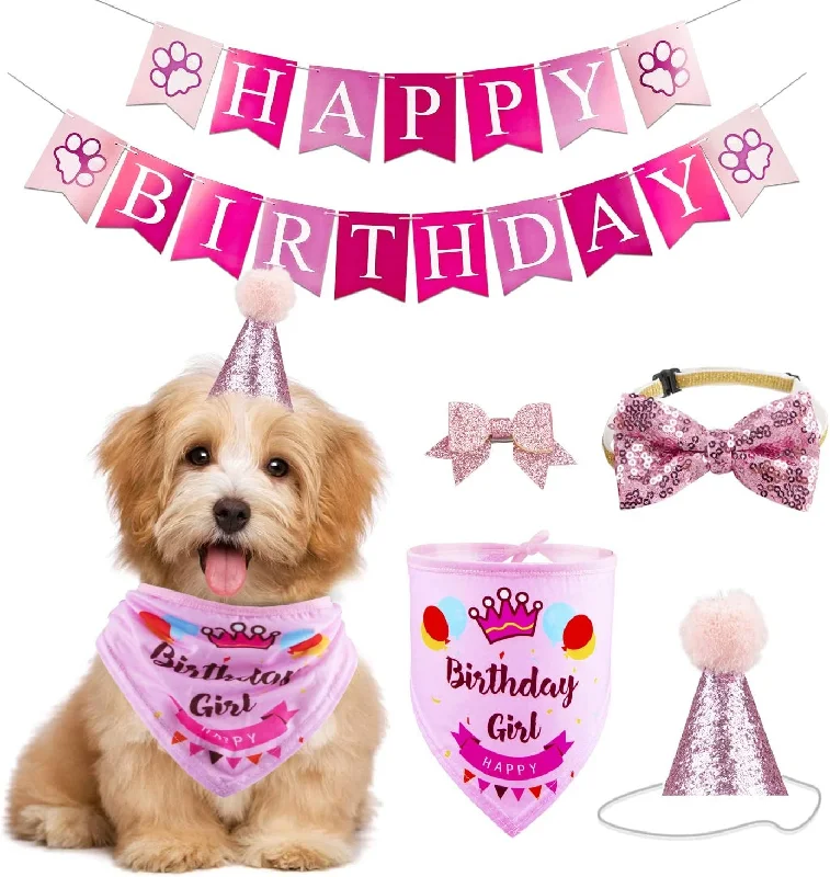 - Pet fence foldable indoorDog Birthday Party Supplies Bandana Hat Banner Set Boy Girl Cute Bow Tie Scarf Dog Birthday Decorations (Pink,Dog Girl) - Pet fence foldable indoorDog Birthday Party Supplies Bandana Hat Banner Set Boy Girl Cute Bow Tie Scarf Dog Birthday Decorations (Pink,Dog Girl)