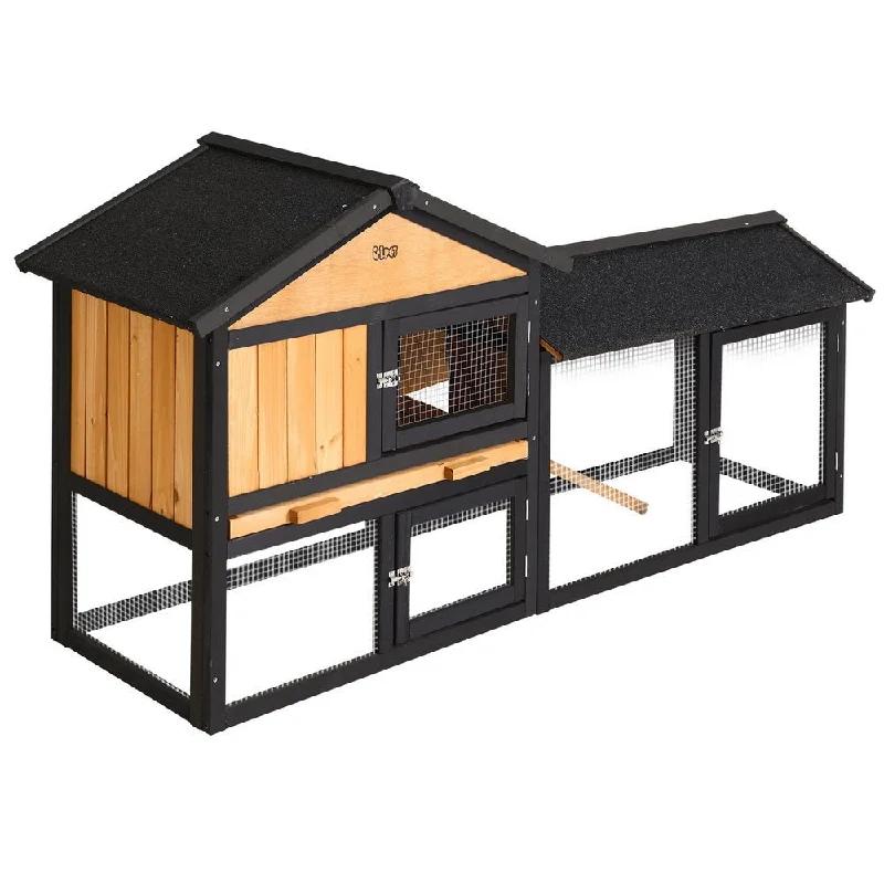 - Pet stroller can be taken on the planei.Pet Chicken Coop Rabbit Hutch 165cm x 43cm x 86cm Extra Large Run House Cage Wooden Outdoor