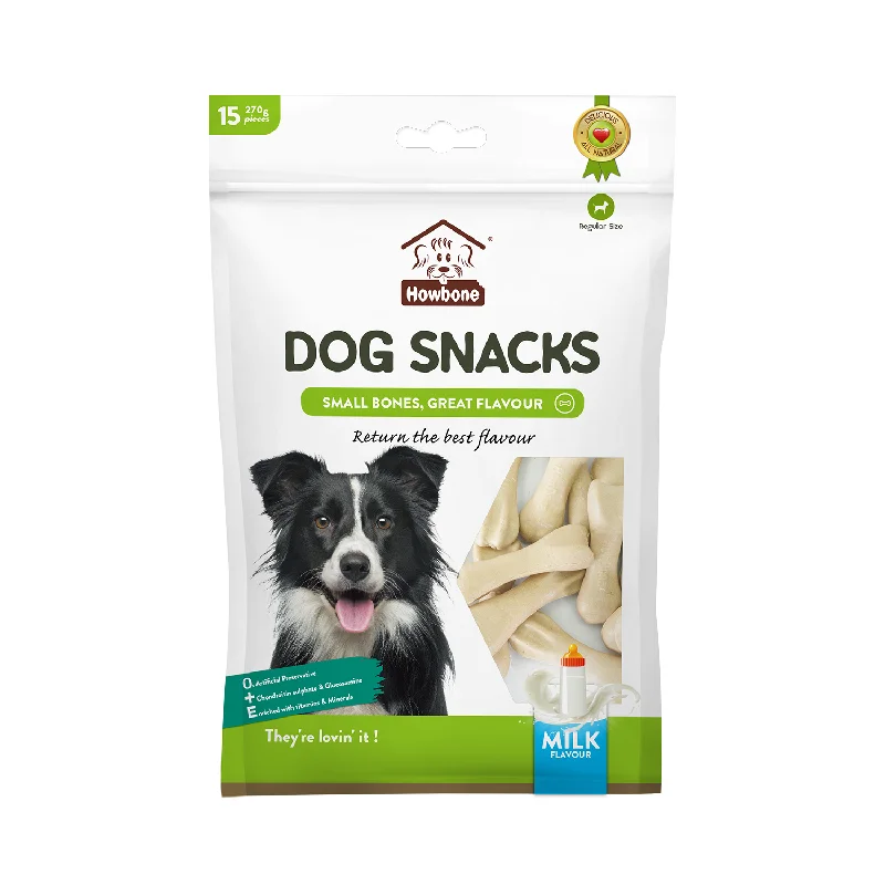 - The effect of dog food on dental healthHOWBONE Dog Snacks Small Bone Milk Flavour