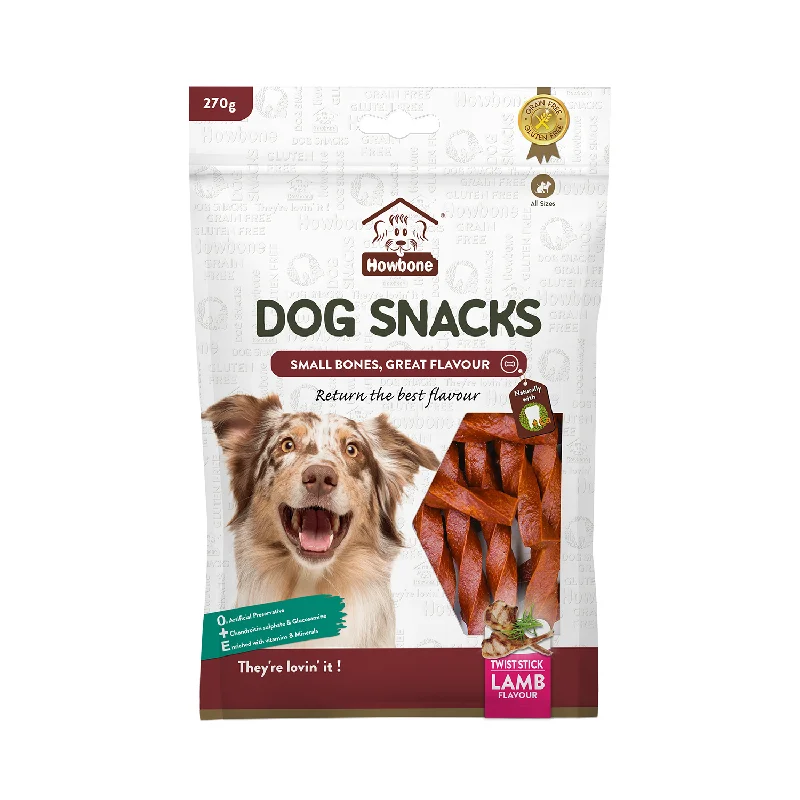 - Where to buy imported dog foodHOWBONE Dog Snacks Twist Sticks Lamb Flavour