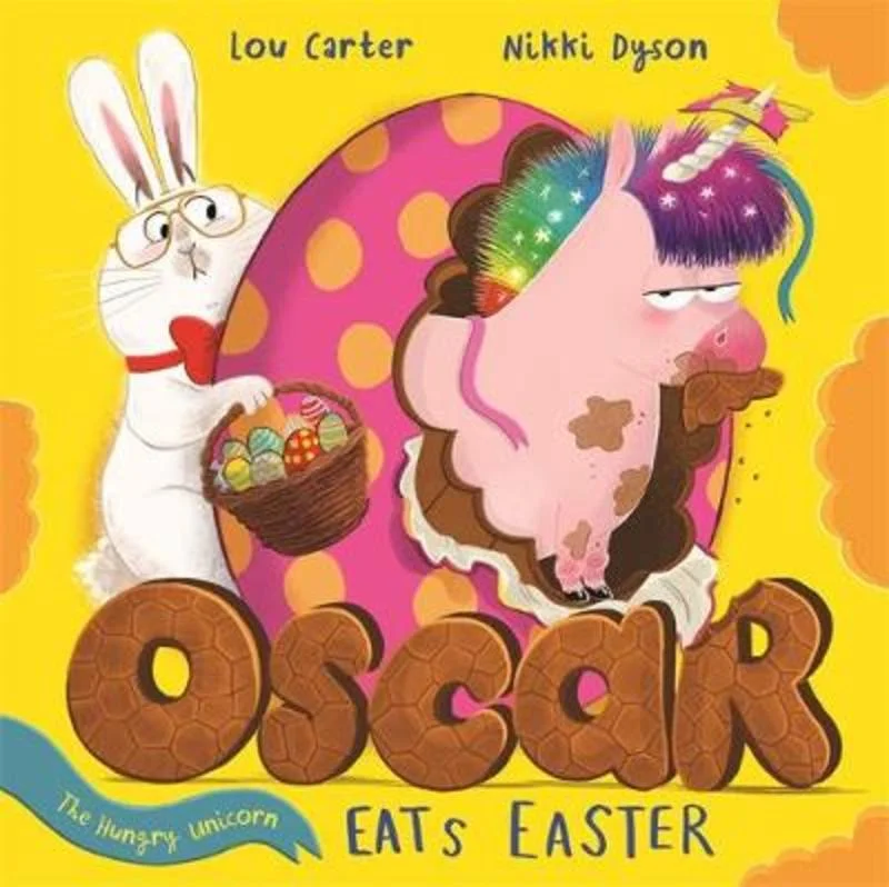 - Rabbit grass rack to prevent waste food boxOscar the Hungry Unicorn Eats Easter