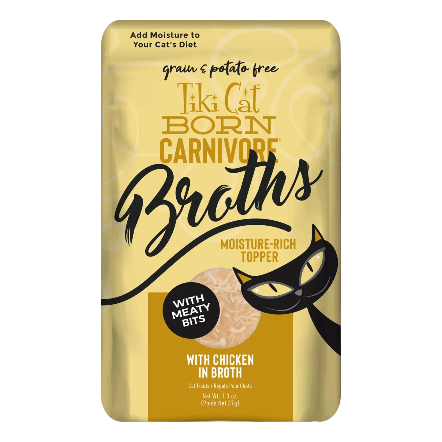  . **Functional Cat Food**  Tiki Cat Broths Chicken