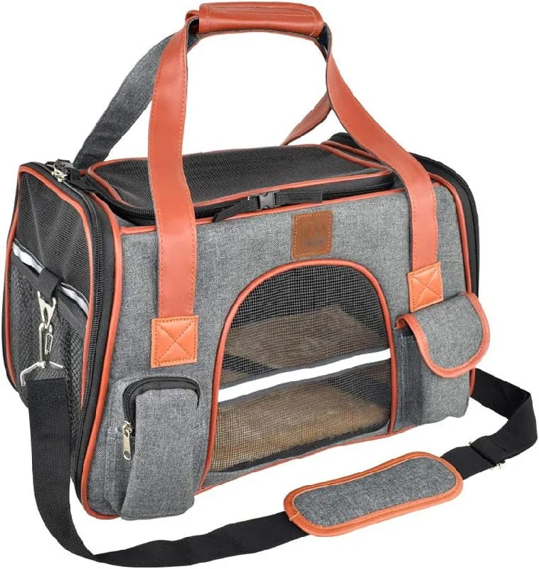 -Explosion-proof leash FOR LARGE dogsPet Carrier for Cats and Small Dogs Airline Approved Soft Sided Carrier,Ventilated Pet Travel Carrier,Car Seat Safe Carrier -Explosion-proof leash FOR LARGE dogsPet Carrier for Cats and Small Dogs Airline Approved Soft Sided Carrier,Ventilated Pet Travel Carrier,Car Seat Safe Carrier