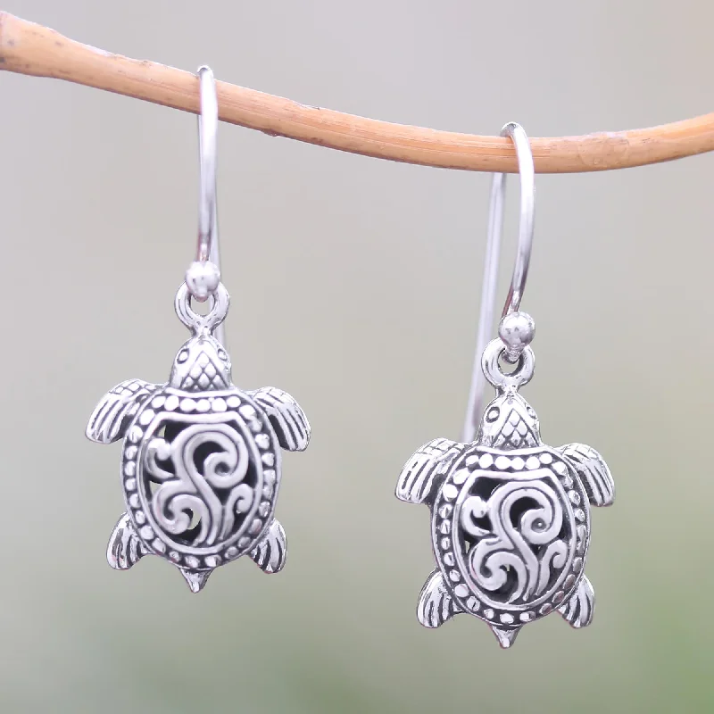 - Deodorizing cat litter tofu litterAncient Turtle Sterling Silver Sea Turtle Dangle Earrings from Bali
