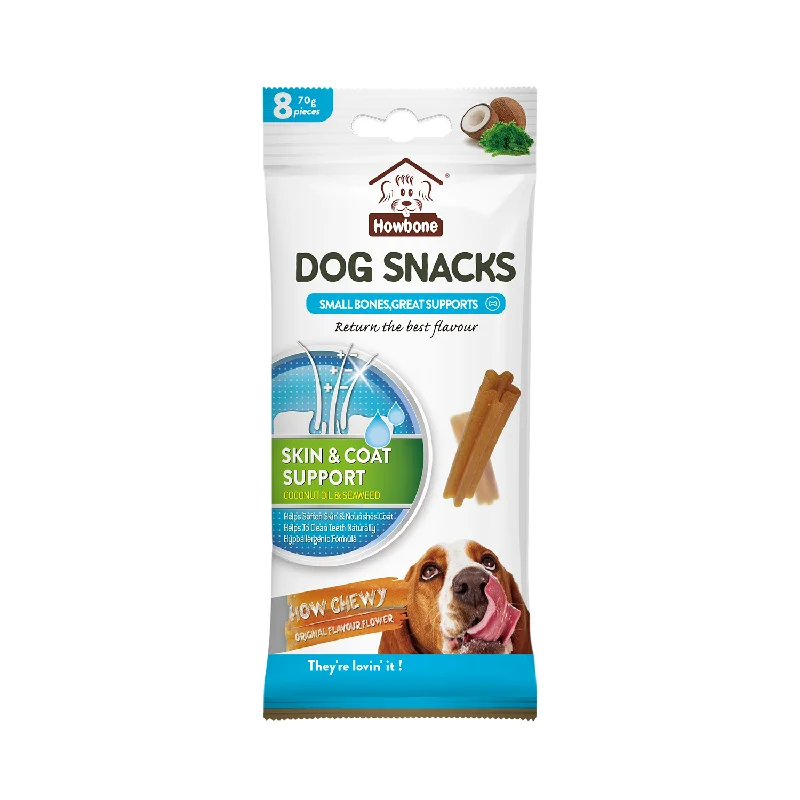  -Cost-effective dog foodHOWBONE Dog Snacks How Chewy Original Flavour Skin and Coat Support Bars