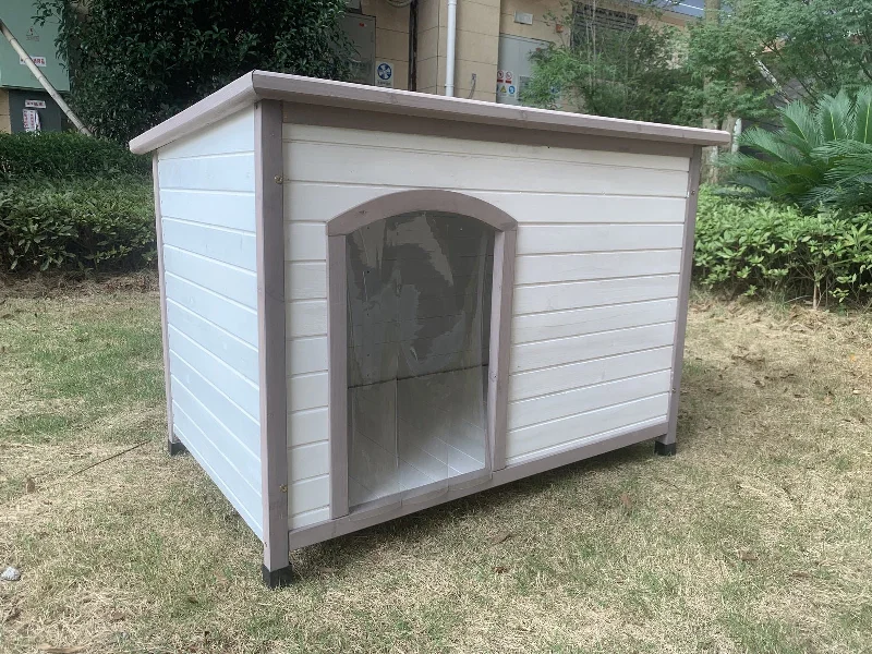 - Degradable pet feces bagYES4PETS XL Timber Pet Dog Kennel House Puppy Wooden Timber Cabin With Stripe White - Degradable pet feces bagYES4PETS XL Timber Pet Dog Kennel House Puppy Wooden Timber Cabin With Stripe White