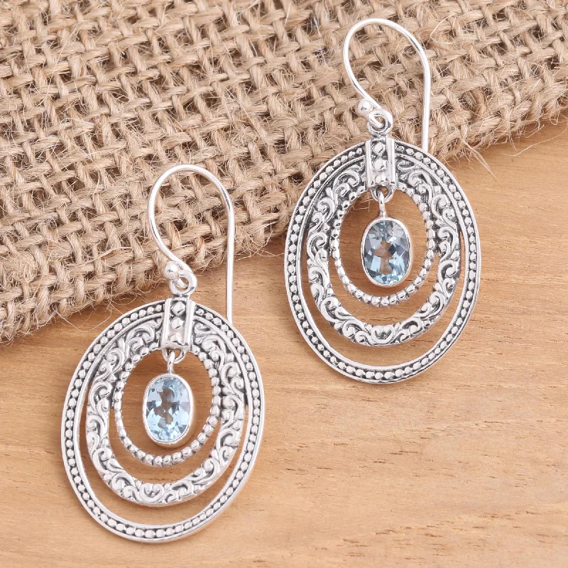 -Anti-scratch scratching board AND cat bed in oneInner Circles in Blue Concentric Circle Blue Topaz Earrings Balinese Motif -Anti-scratch scratching board AND cat bed in oneInner Circles in Blue Concentric Circle Blue Topaz Earrings Balinese Motif