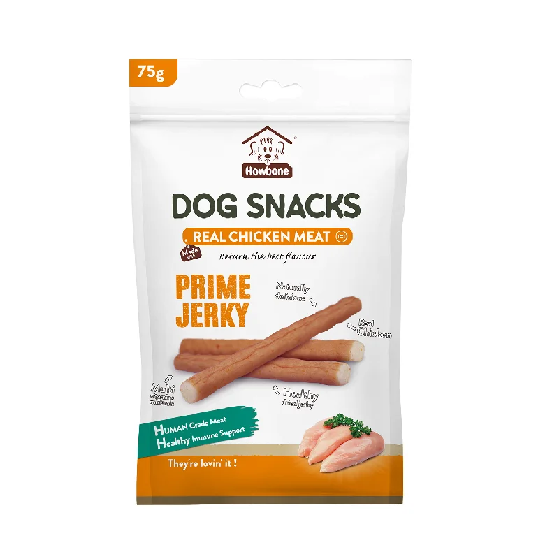 -Grain-free dog food recommendationHOWBONE Dog Snacks Prime Jerky Chicken Sticks