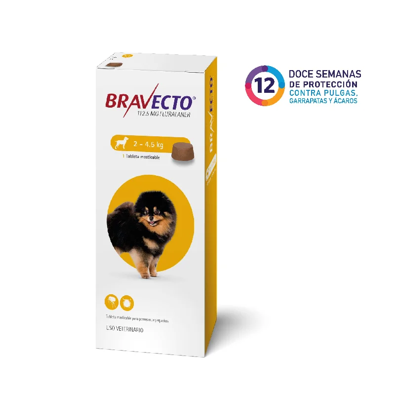 - Pet vitamin complex nutrition tabletsBravecto 12 semanas (2 A 4.5 KG) Antipulgas y garrapatas