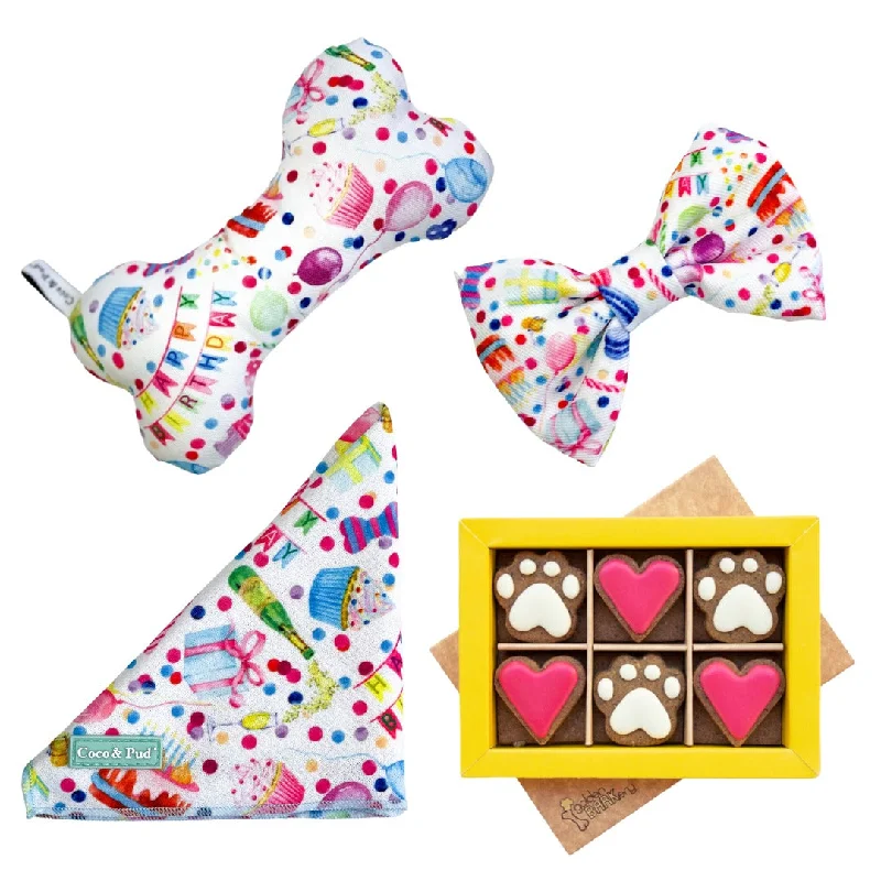 - Air box TSA certified check-inPawsome Party Mini Dog Birthday Hamper - Pink
