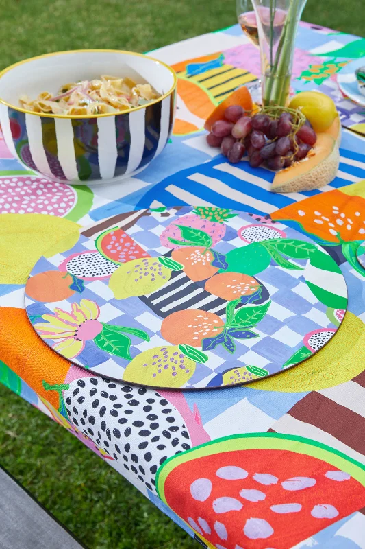 - Pet stroller can be taken on the planeFruit Check Placemat Set 4