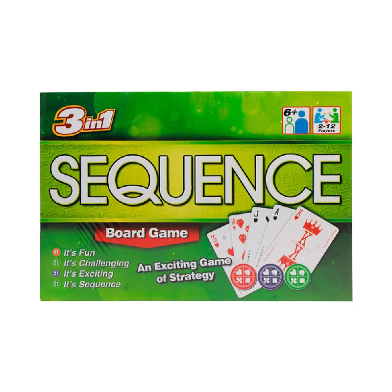 - Organic cotton dog bibs7404 SEQUENCE BOARD GAME 3IN1