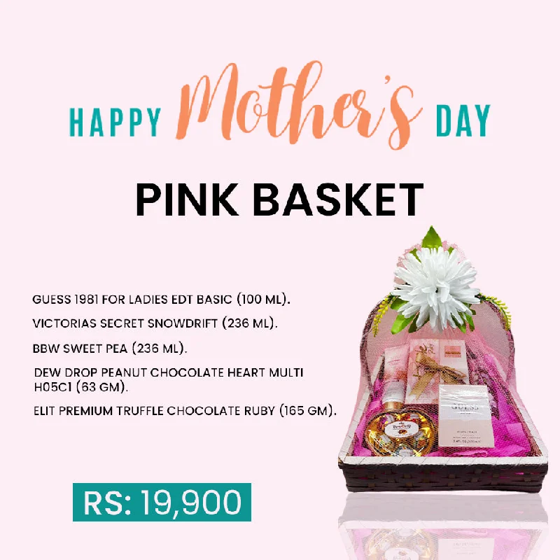 ---Mother's Gift Pink Basket