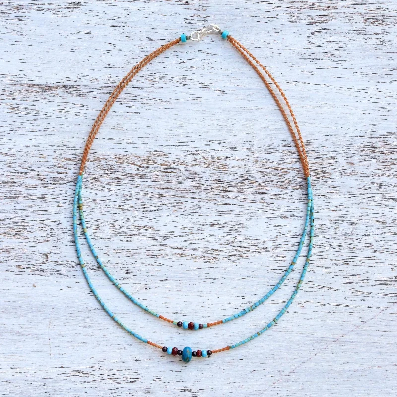 - Foldable and portable cat bagRelaxing Delight Multi-Gemstone Karen Silver Beaded Necklace from Thailand - Foldable and portable cat bagRelaxing Delight Multi-Gemstone Karen Silver Beaded Necklace from Thailand