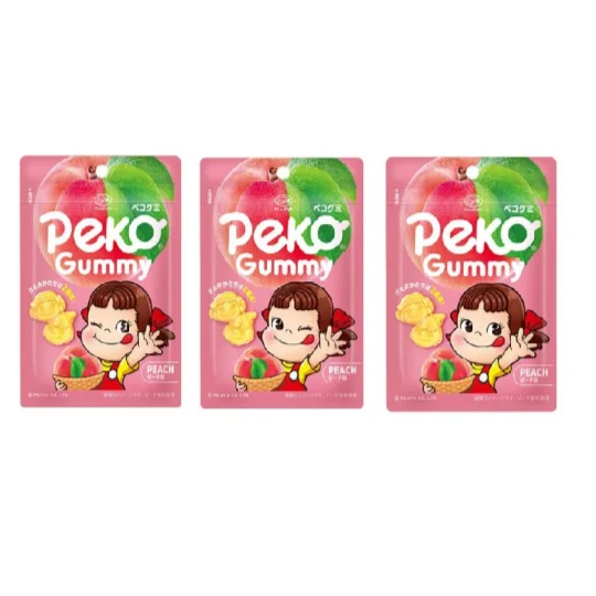 - Custom pet birthday cake150yen Fujiya Peko Gummy Peach 50g