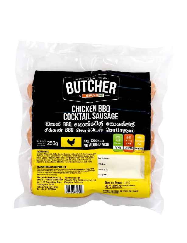 - Degradable pet feces bagYOUR BUTCHER Chicken BBQ Cocktail Sausage, 250g