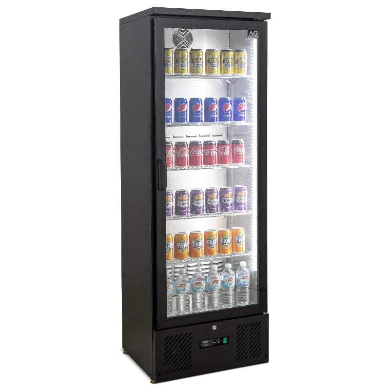 - Car dog seat beltAG 300L Upright Glass Door Display / Backbar Fridge - Black