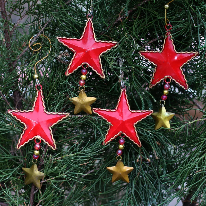 - Air box TSA certified check-inPassionate Stars Handmade Steel Star Ornaments from Bali (Set of 4) - Air box TSA certified check-inPassionate Stars Handmade Steel Star Ornaments from Bali (Set of 4)