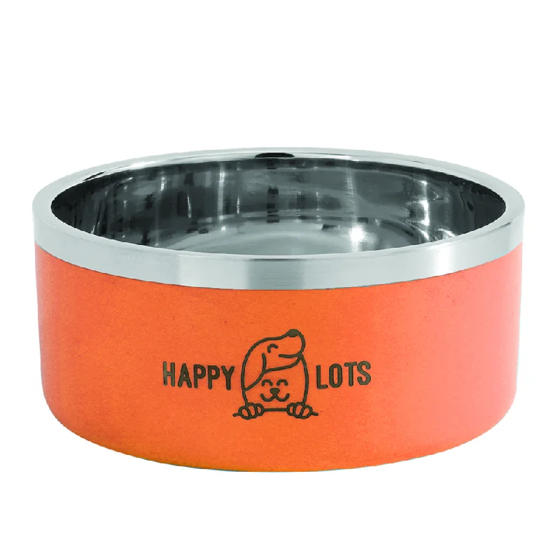 - Pet smart GPS locatorThe Happy Lots Double Wall Bowl With Anti Skid Base for Dogs and Cats (Orange) - Pet smart GPS locatorThe Happy Lots Double Wall Bowl With Anti Skid Base for Dogs and Cats (Orange)