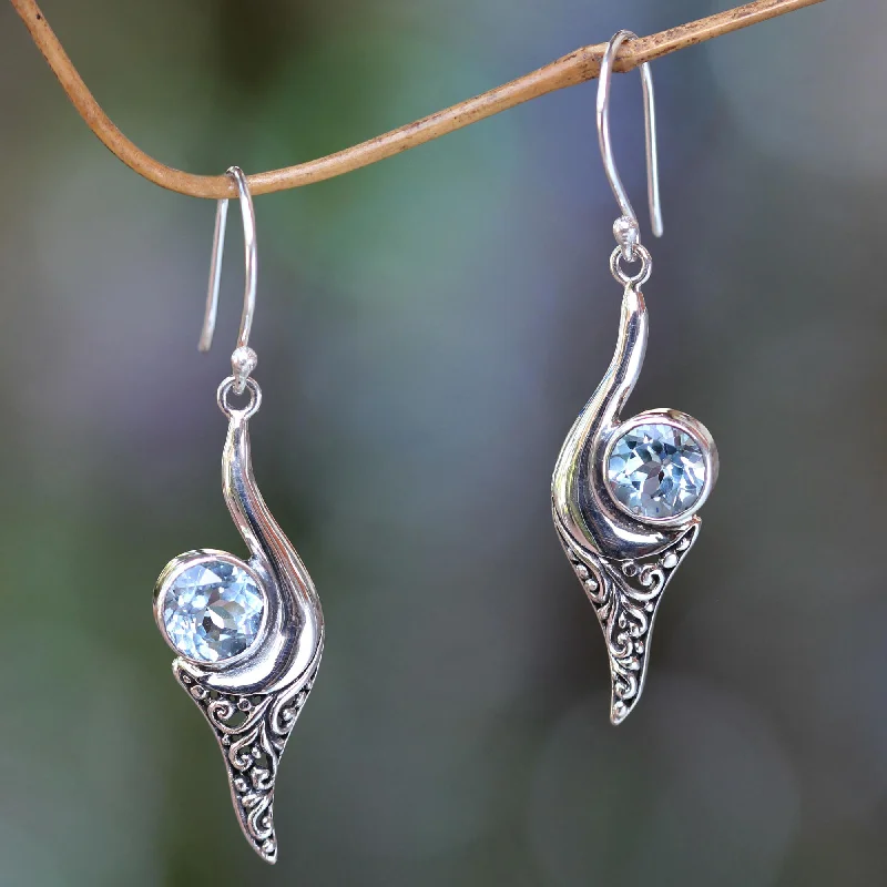 - Custom pet birthday cakeTreasure Fair Trade Jewelry Blue Topaz and Sterling Silver Earrings
