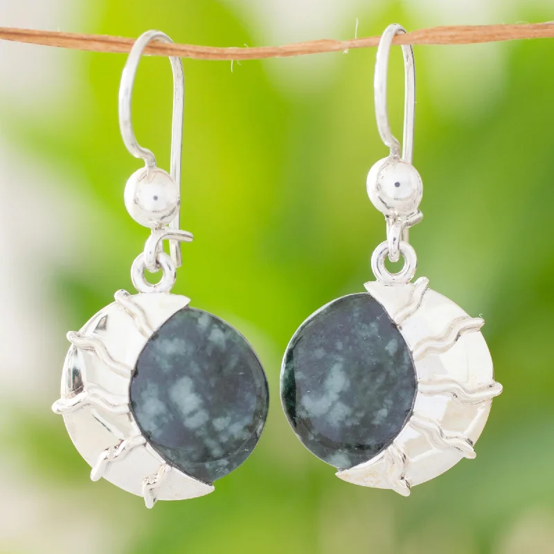 - Dog anti-slip matPlace of the Moon Guatemalan Jade Dangle Earrings