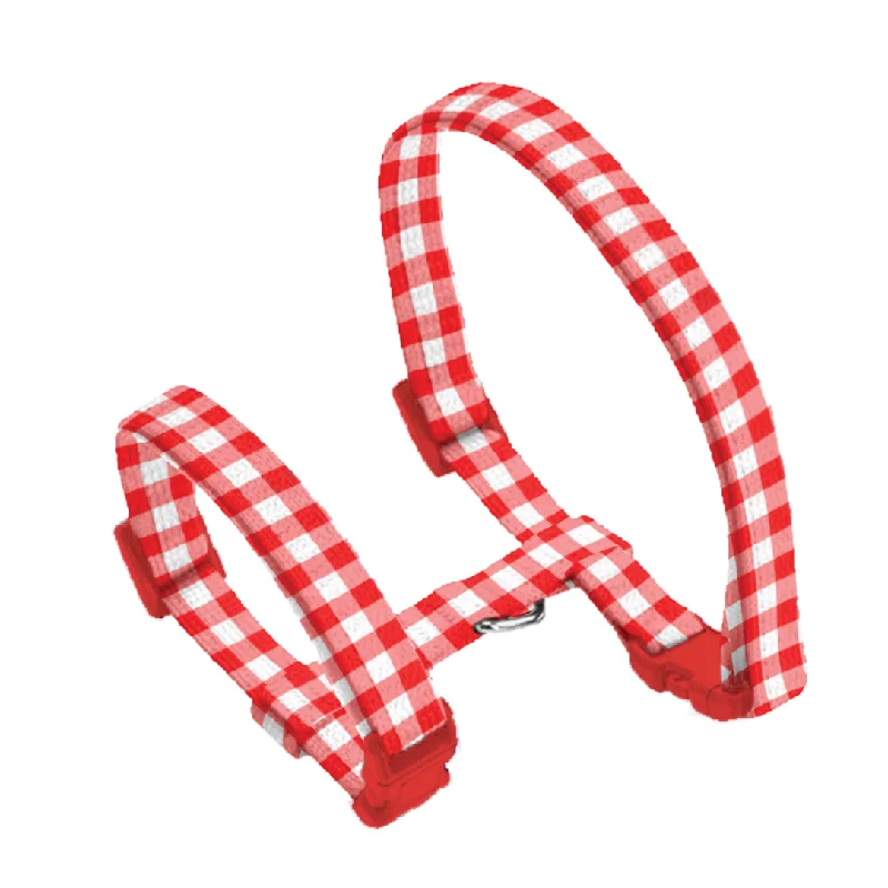 Pet ProductsGingham Red Puppy Harness