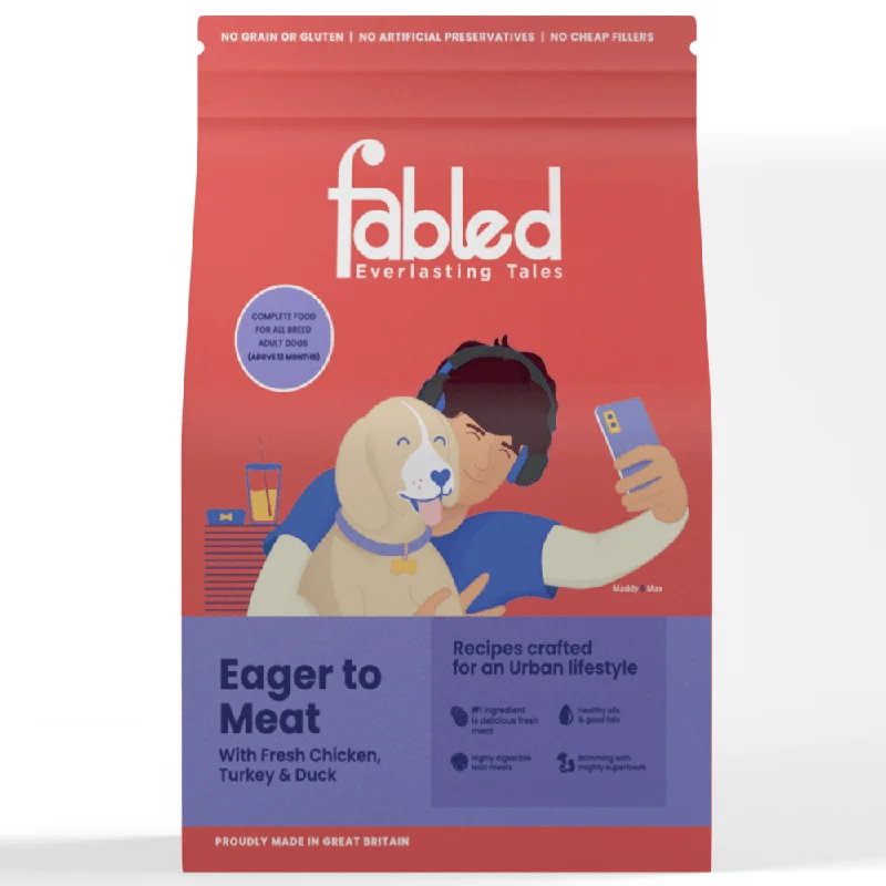 - Natural latex pet mattressFabled Eager to Meat Fresh Chicken Turkey and Duck Adult Dog Dry Food (Limited Shelf Life)