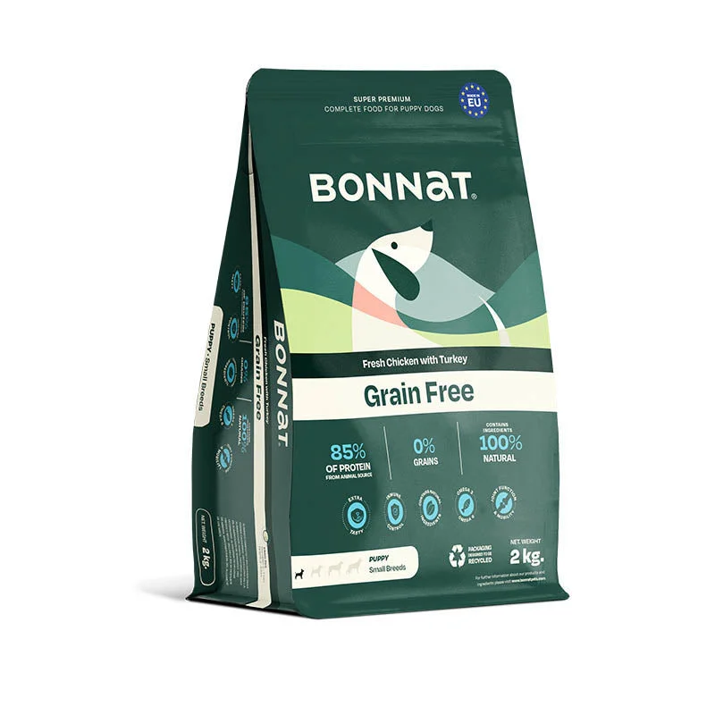 - Air box TSA certified check-inBonnat Grain Free Canine Puppy Small Breed 2 kg
