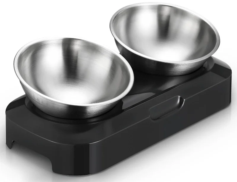  -Splash-proof food bowl AND Anti-choking slow food bowlYES4PETS Stainless Steel Pet Bowl Water Bowls Portable Anti Slip Skid Feeder Dog Rabbit Cat