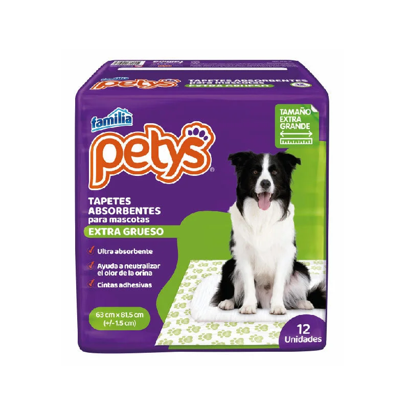 - Car dog seat beltTapetes Absorbentes Petys Extra-Gruesos x12 Und
