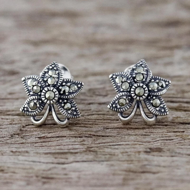- Parrot climbing and standing wooden frameDewkissed Orchids Sterling Silver Orchid Flower Earrings with Marcasite - Parrot climbing and standing wooden frameDewkissed Orchids Sterling Silver Orchid Flower Earrings with Marcasite