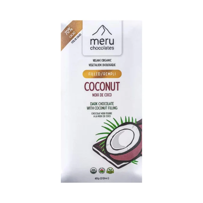 - Pet monitor with cameraMeru Chocolates Coconut Filled Chocolate Bar - 60g