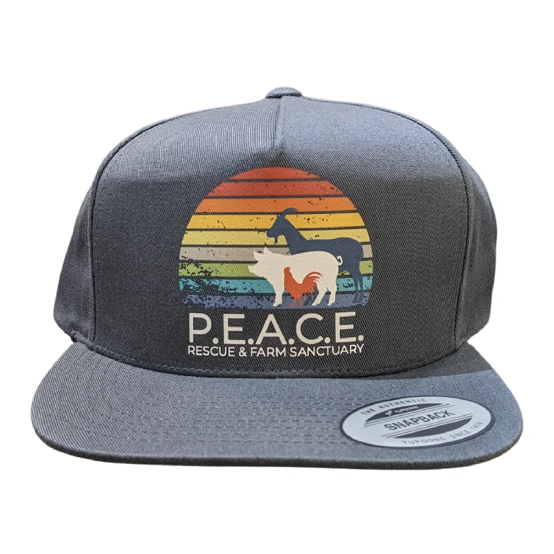 - Natural latex pet mattressP.E.A.C.E Rescue & Farm Sanctuary Logo Trucker Hat