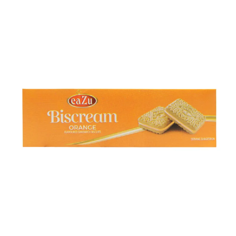 - Degradable pet feces bagEAZU BISCREAM SANDWICH BISCUIT ORANGE 90 GM