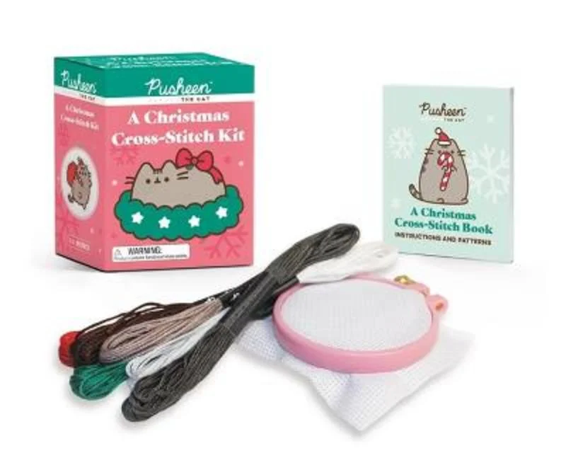 - Parrot climbing and standing wooden framePusheen: A Christmas Cross-Stitch Kit