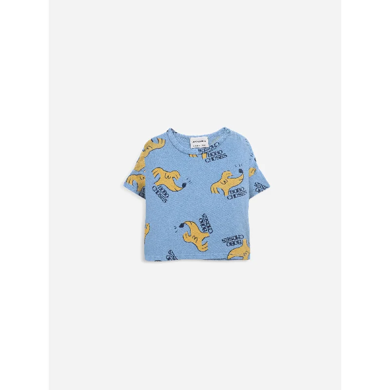-Splash-proof food bowl AND Anti-choking slow food bowlBobo Choses Sniffy Dog All Over Short Sleeve T-Shirt -Splash-proof food bowl AND Anti-choking slow food bowlBobo Choses Sniffy Dog All Over Short Sleeve T-Shirt